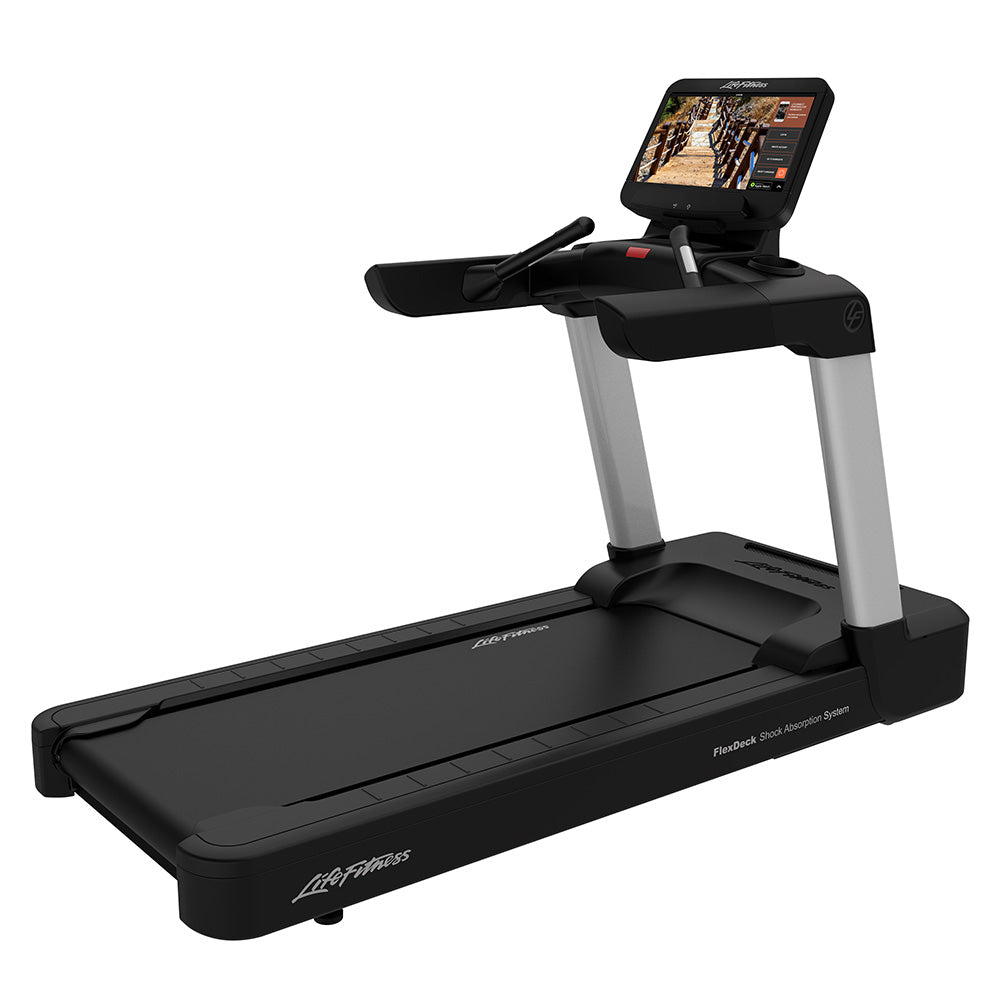 Integrity Treadmill, Simple Base: Arctic Silver, SE3HD touchscreen console