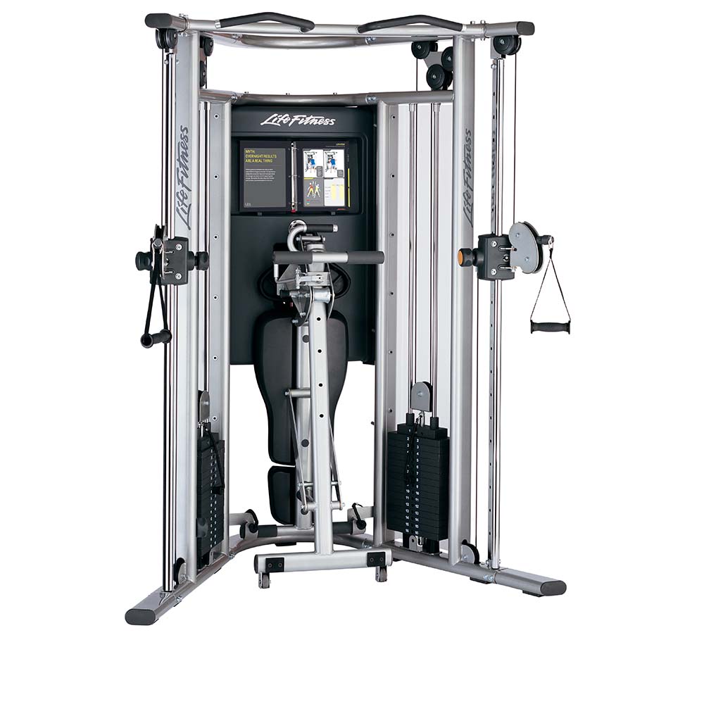 G7 Home Gym With Optional Bench, folded upright