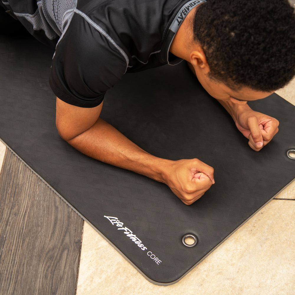 Yoga mat Pilates Physical exercise, Blue carpet transparent
