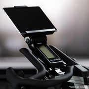 ICG Ride CX Indoor Cycle console and tablet on device tray