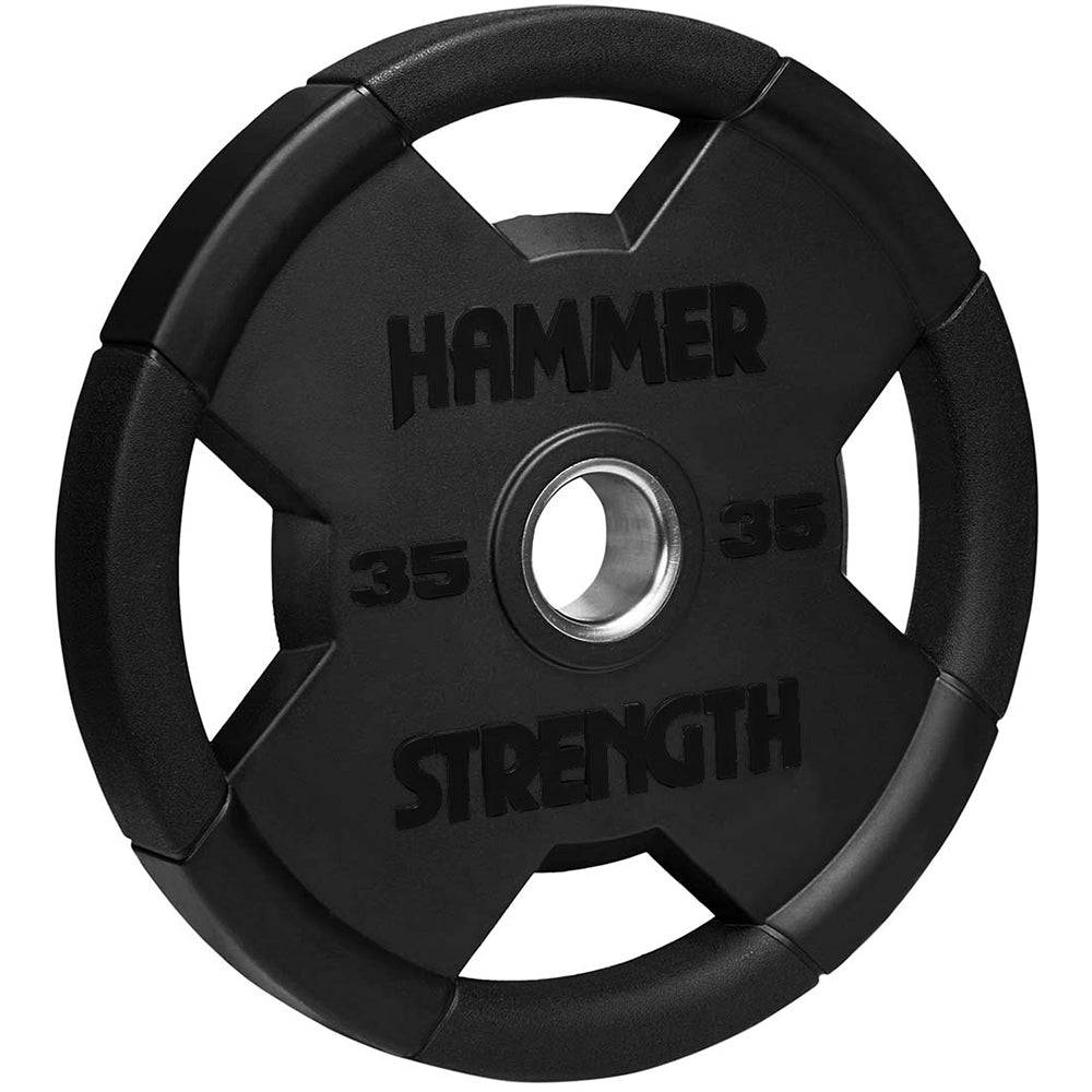 Hammer Strength Round Rubber Olympic Plate - 35 lbs