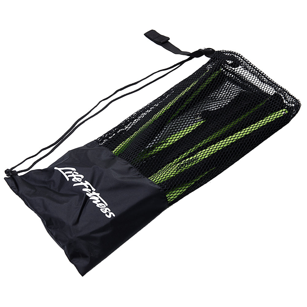 Life Fitness Speed Ladder - folded in bag, lime green