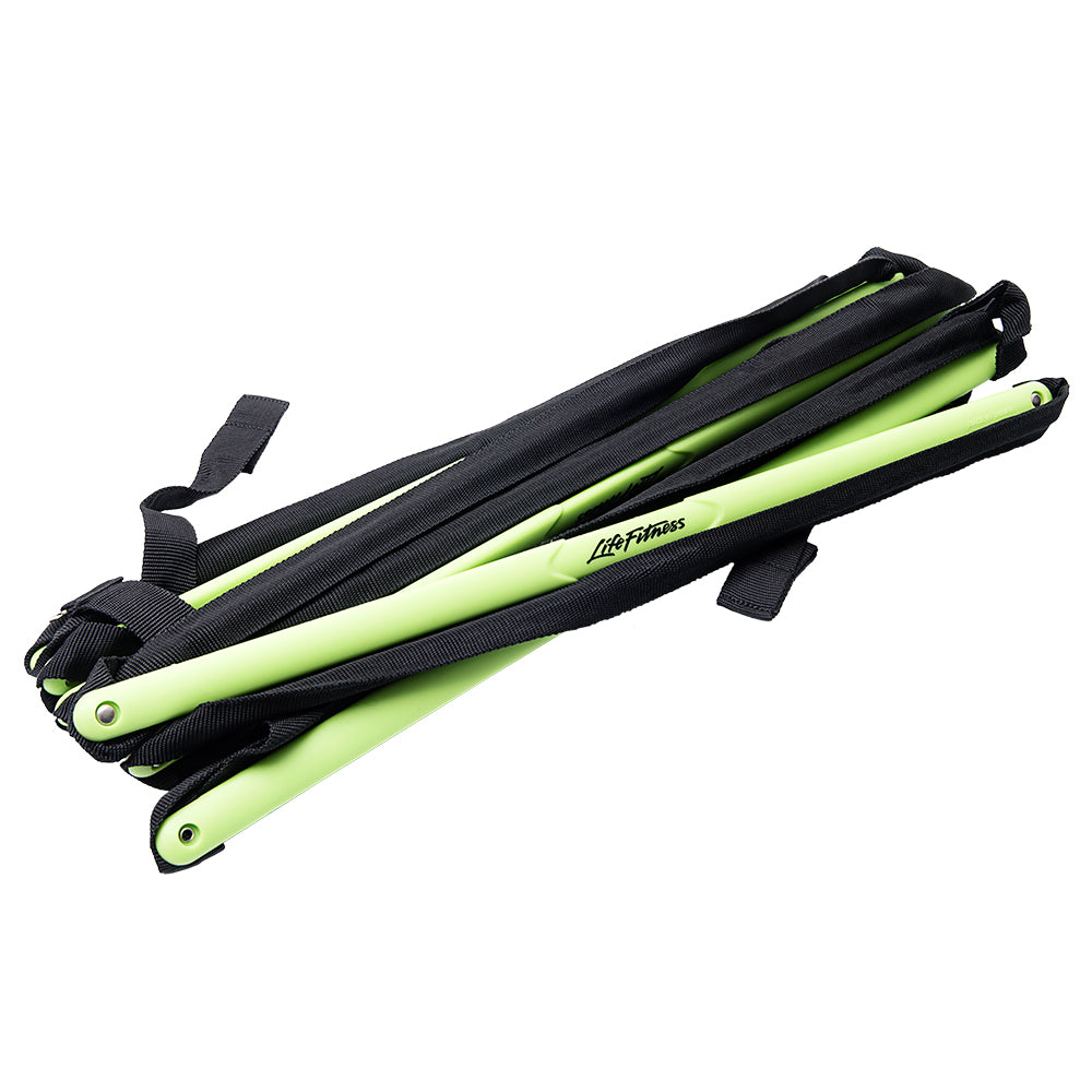 Life Fitness Speed Ladder - folded, lime green
